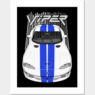 Viper SR II-1996-2002-white and blue Posters and Art